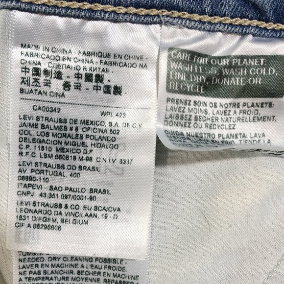 LEVI'S New Boyfriend Light Wash Jeans in Rolling Blues 27 - Picture 16 of 16